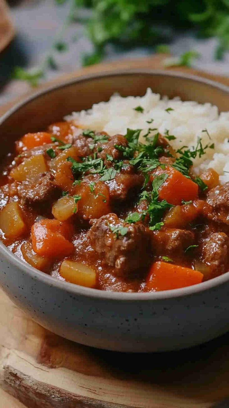 One-Pot Slow Cooker Beef Goulash