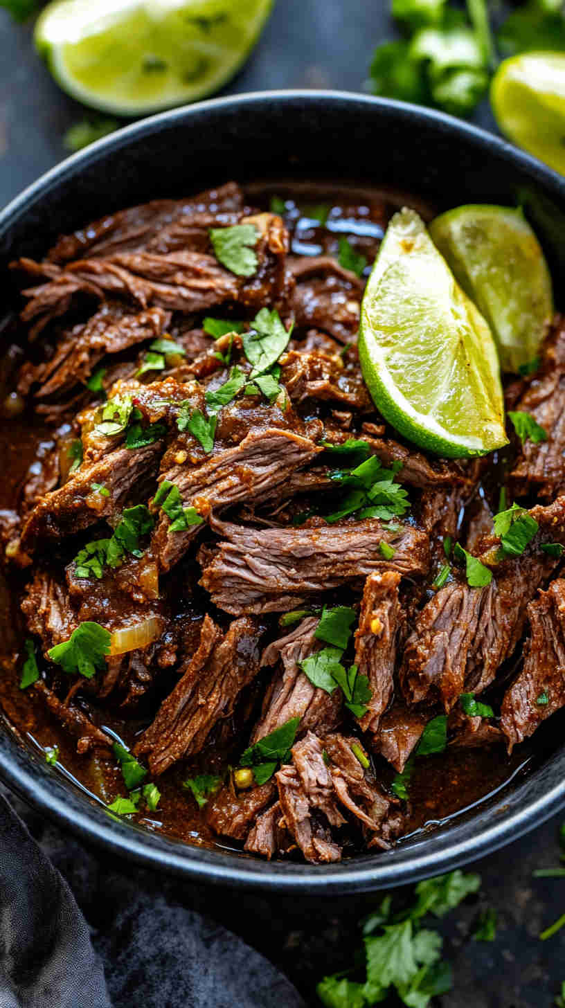 Perfectly Seasoned Beef Barbacoa for Tacos or Bowls