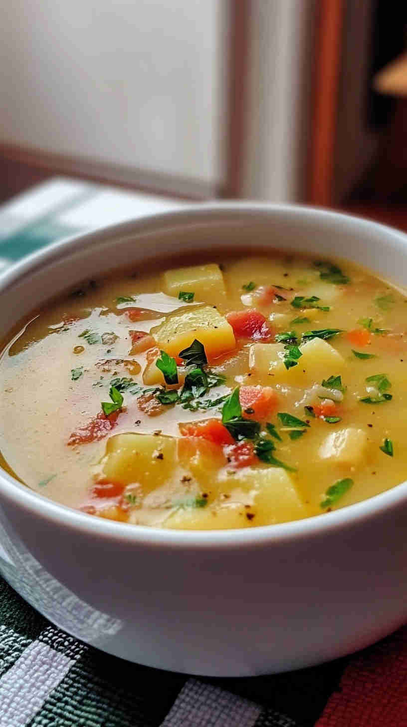Quick Crockpot Potato Soup with Bacon