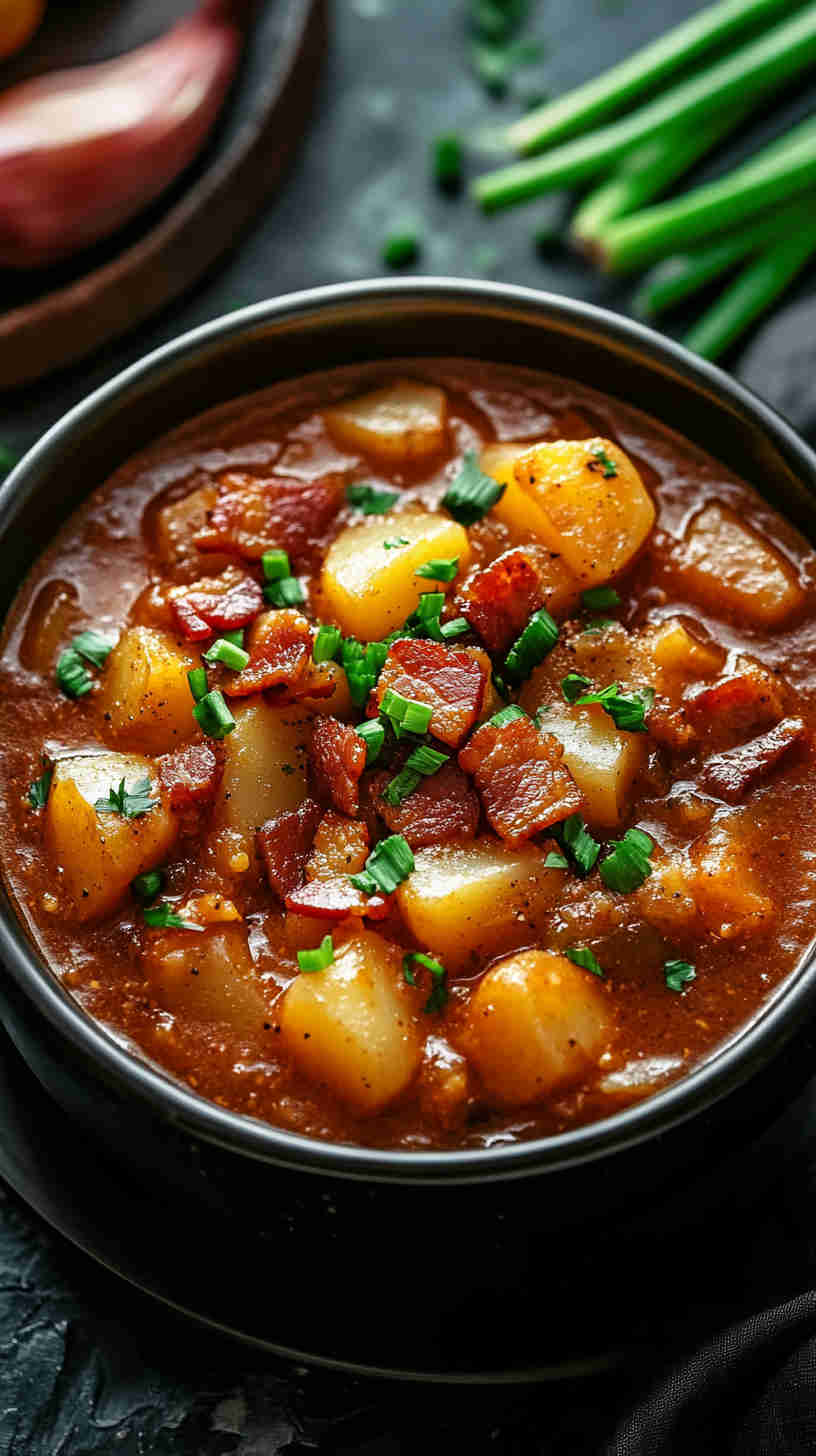 Quick Crockpot Potato Soup with Bacon
