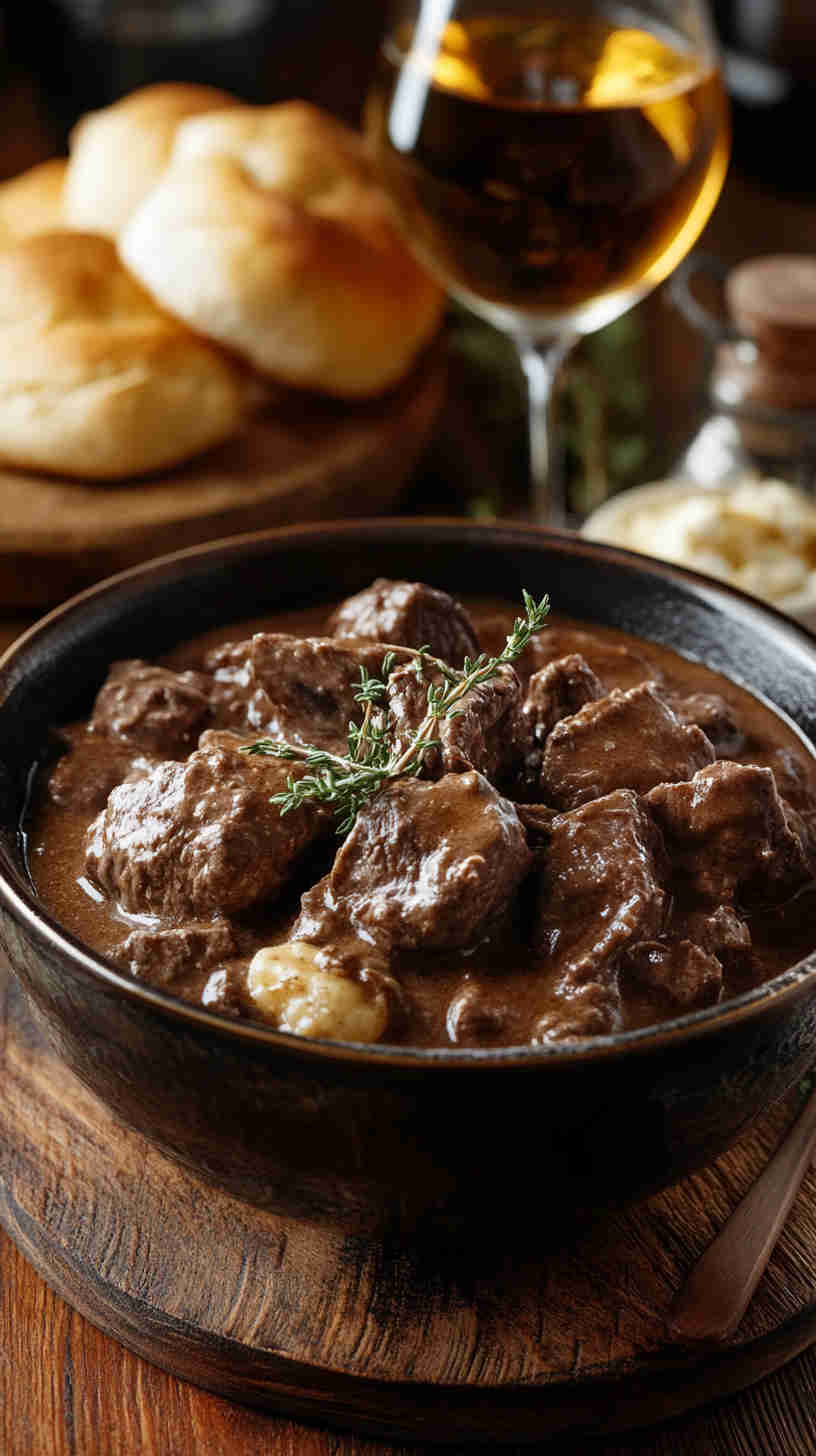 Rich & Savory Beef Stroganoff in the Crock Pot