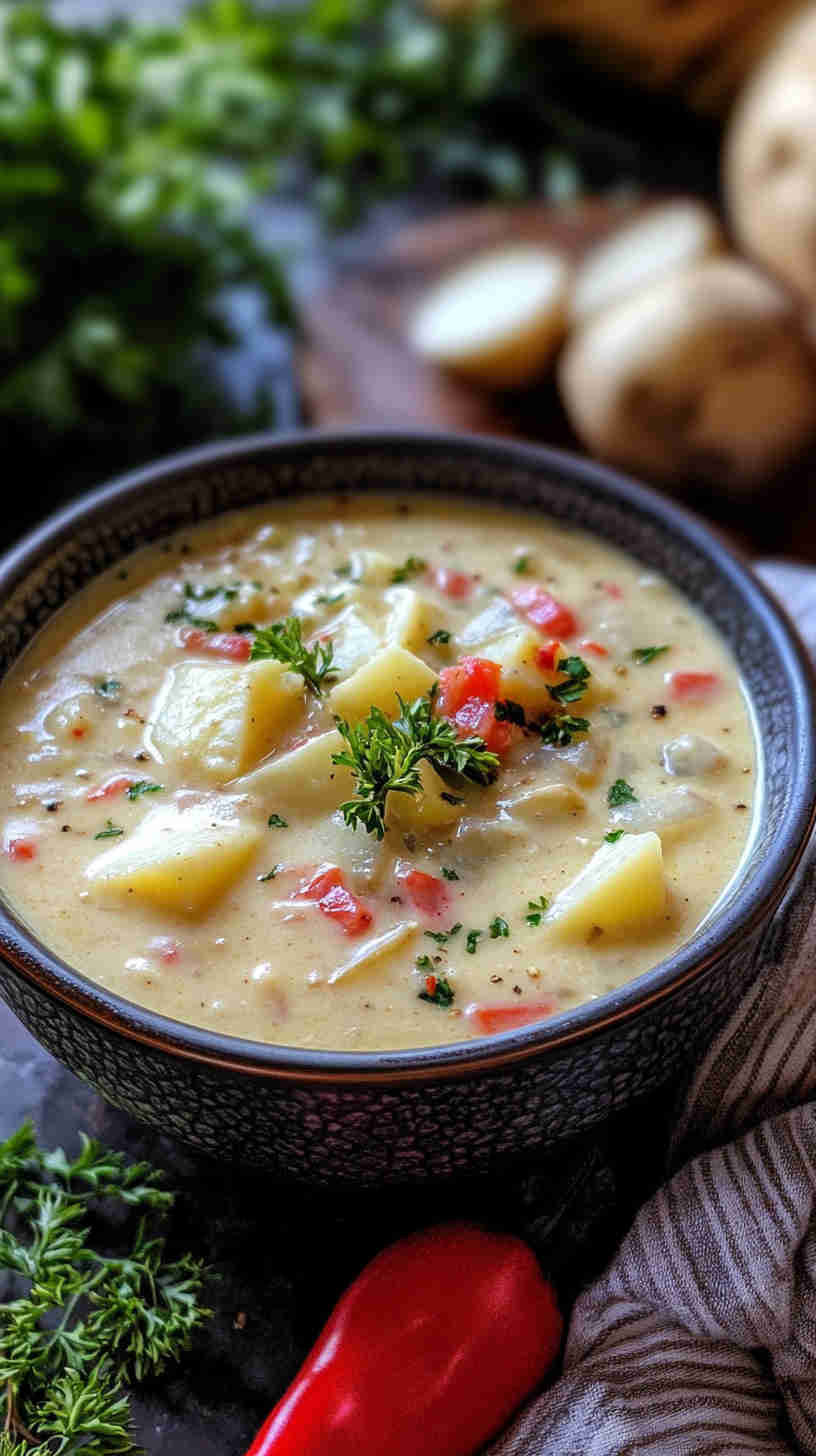 Rich and Creamy 5-Ingredient Potato Soup