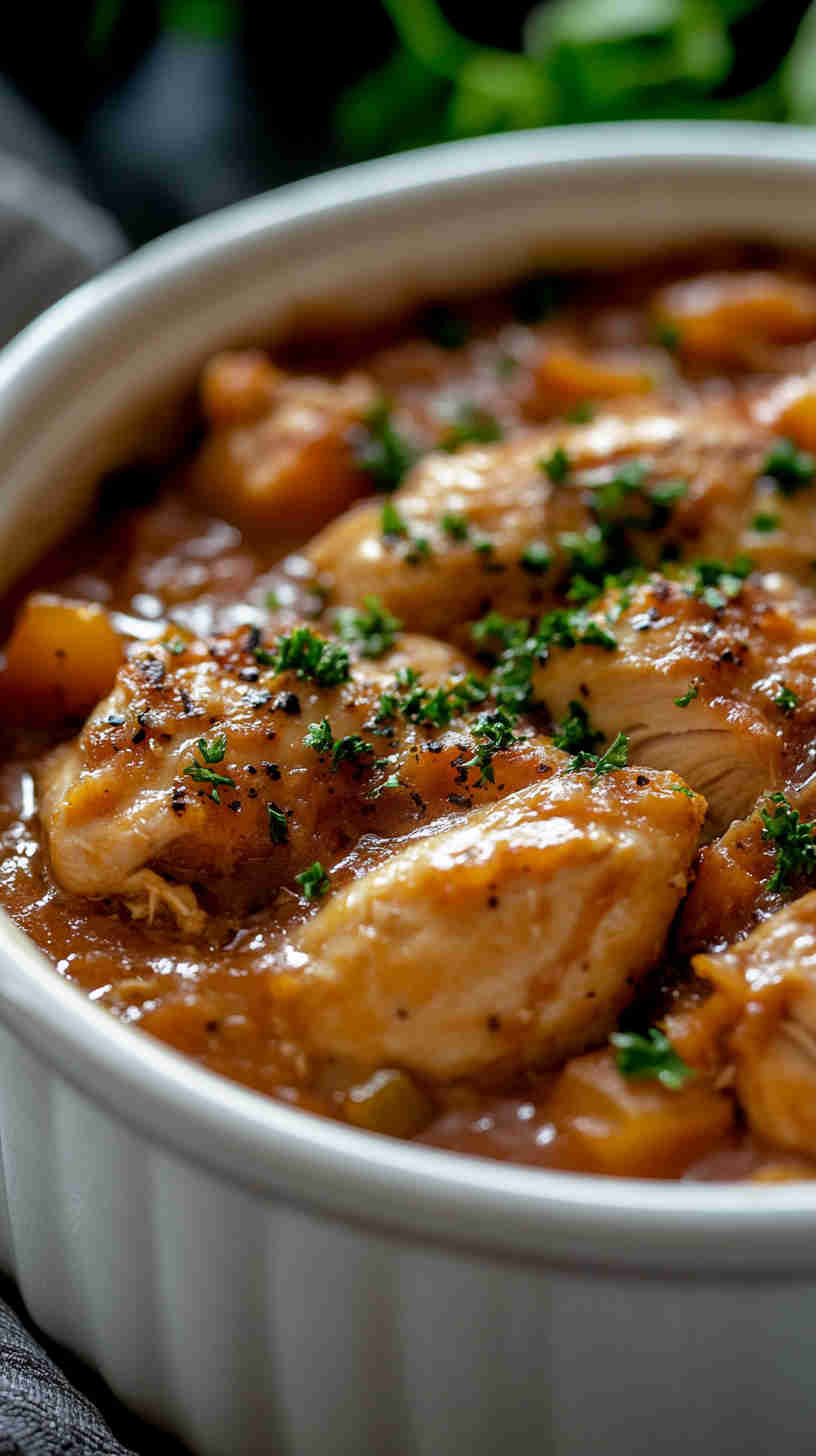 Rich and Satisfying Slow Cooker Chicken Casserole Recipe