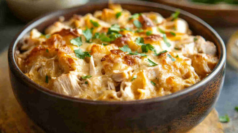 Rich and Satisfying Slow Cooker Chicken Casserole Recipe