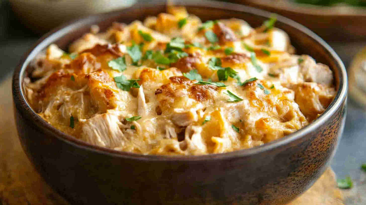 Rich and Satisfying Slow Cooker Chicken Casserole Recipe