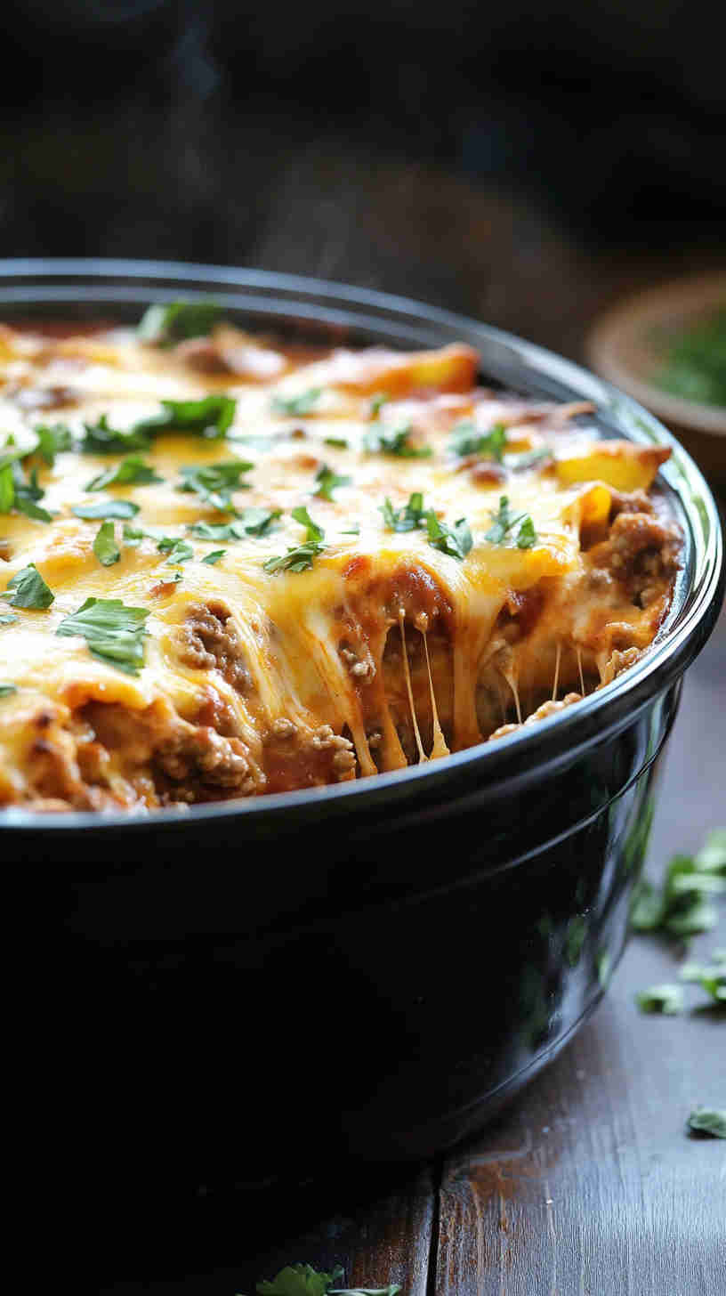 Rich and Satisfying Slow Cooker Chicken Casserole Recipe