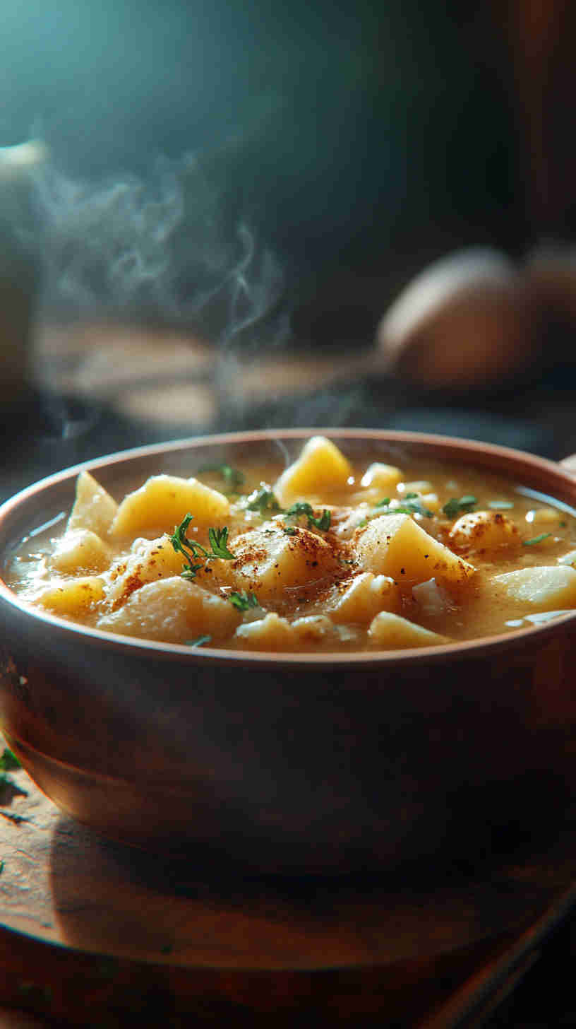 Savory Crockpot Potato Soup in 5 Steps