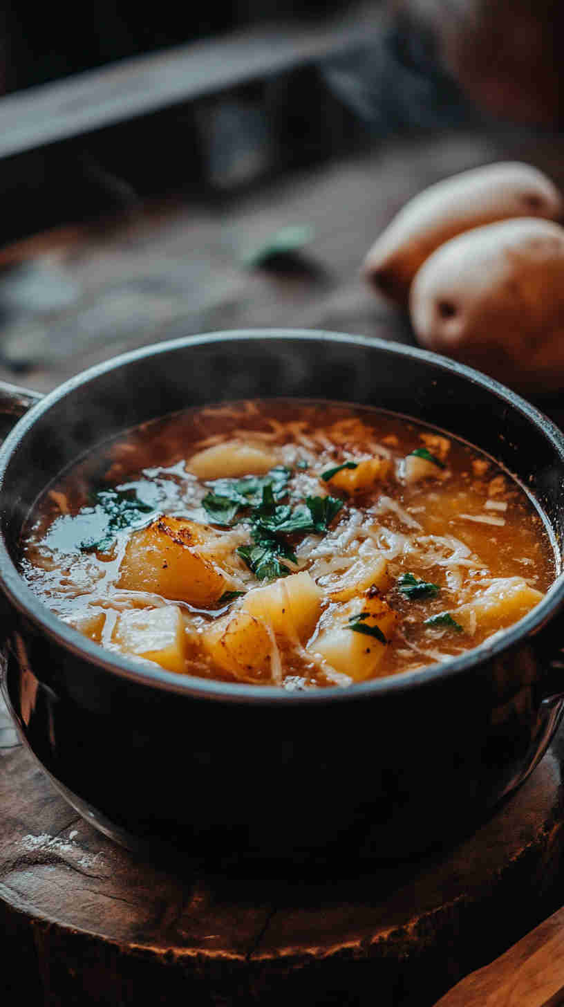 Savory Crockpot Potato Soup in 5 Steps
