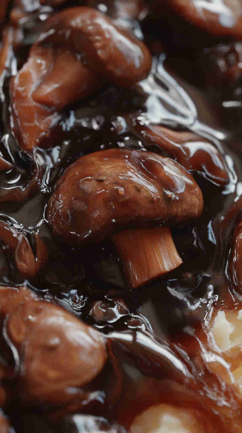 Savory Slow Cooker Mushroom Chicken