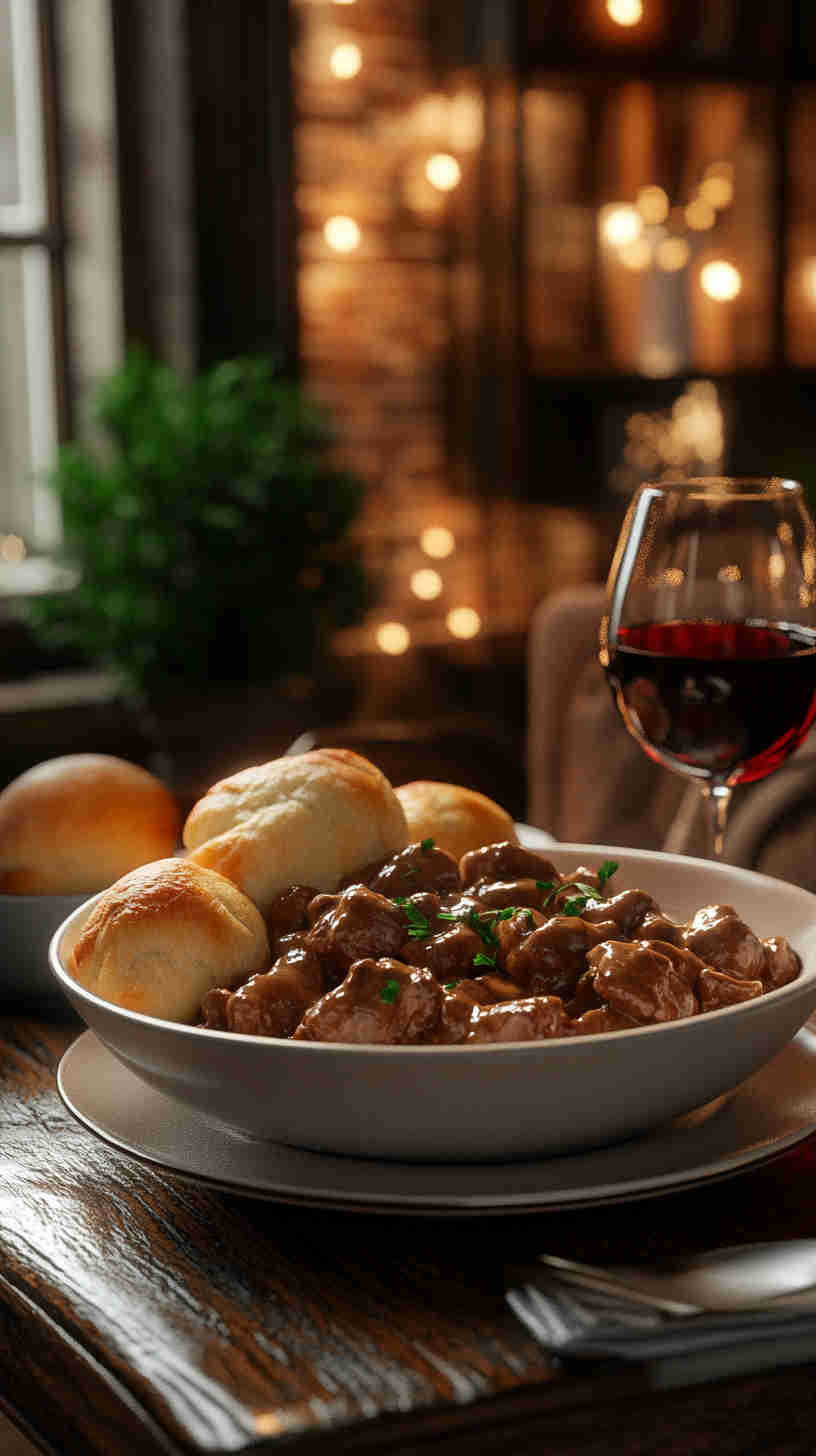 Set & Forget Slow Cooker Beef Stroganoff