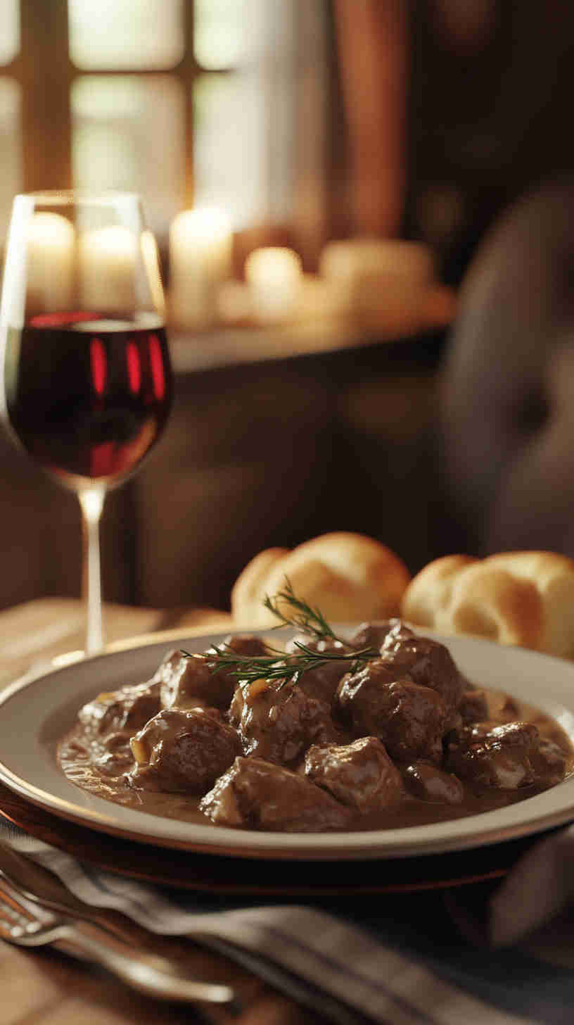 Set & Forget Slow Cooker Beef Stroganoff