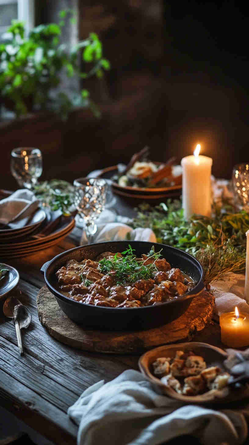 Set & Forget Slow Cooker Beef Stroganoff