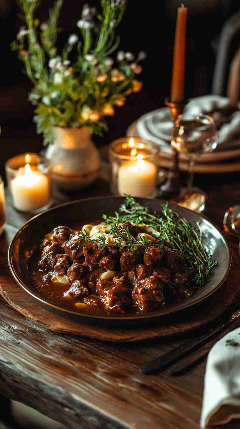 Set & Forget Slow Cooker Beef Stroganoff