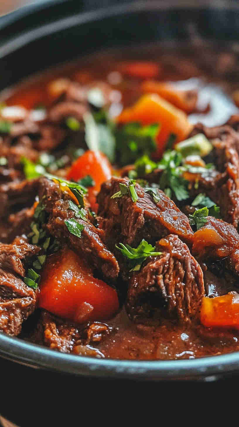Simple Beef Barbacoa for Burritos and Tacos