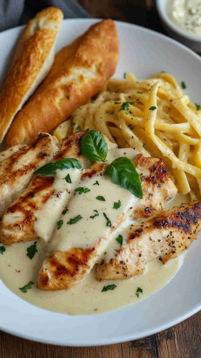 Simple Chicken Alfredo
