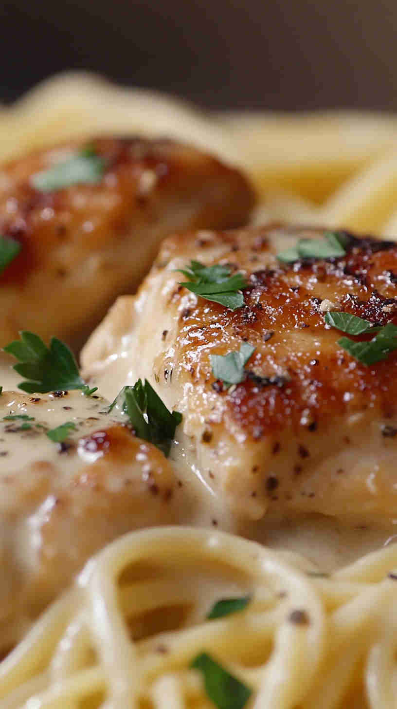 Simple Chicken Alfredo