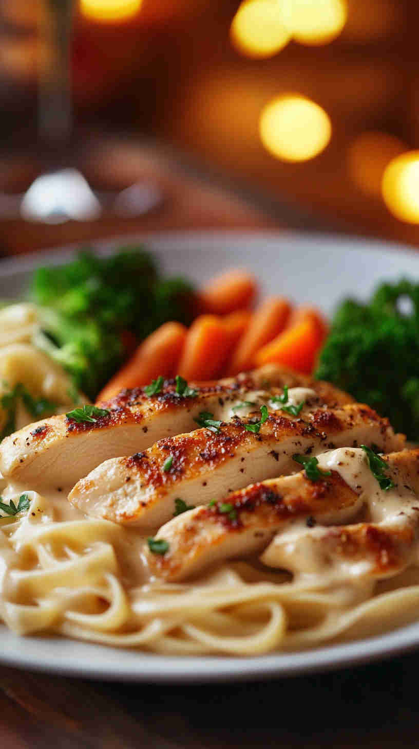 Simple Chicken Alfredo