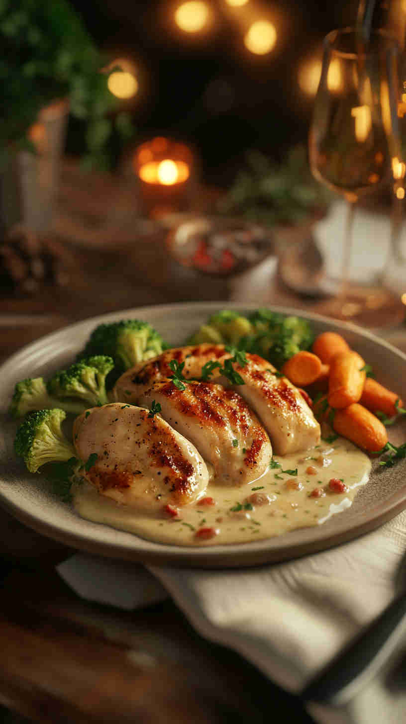 Simple Chicken Alfredo