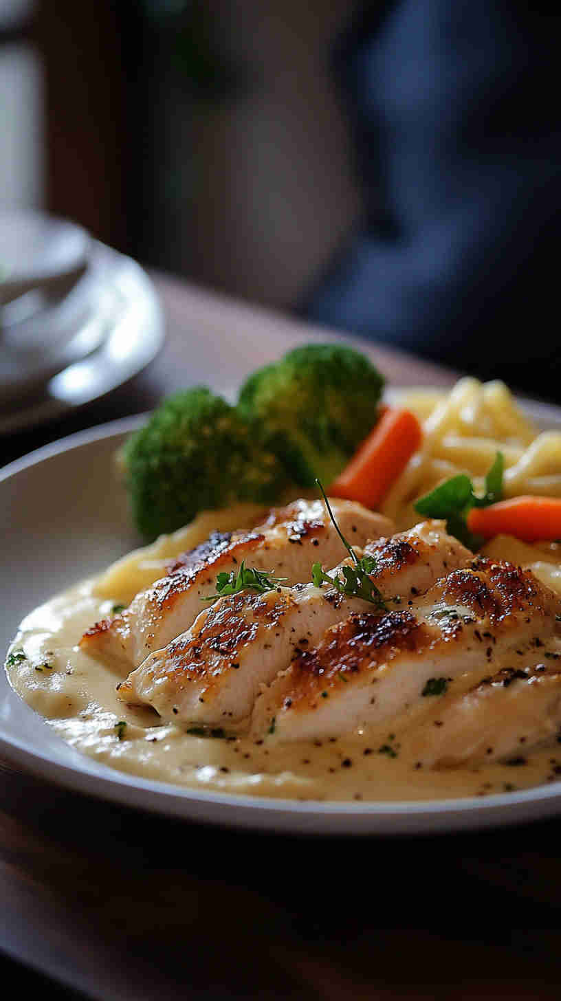Simple Chicken Alfredo