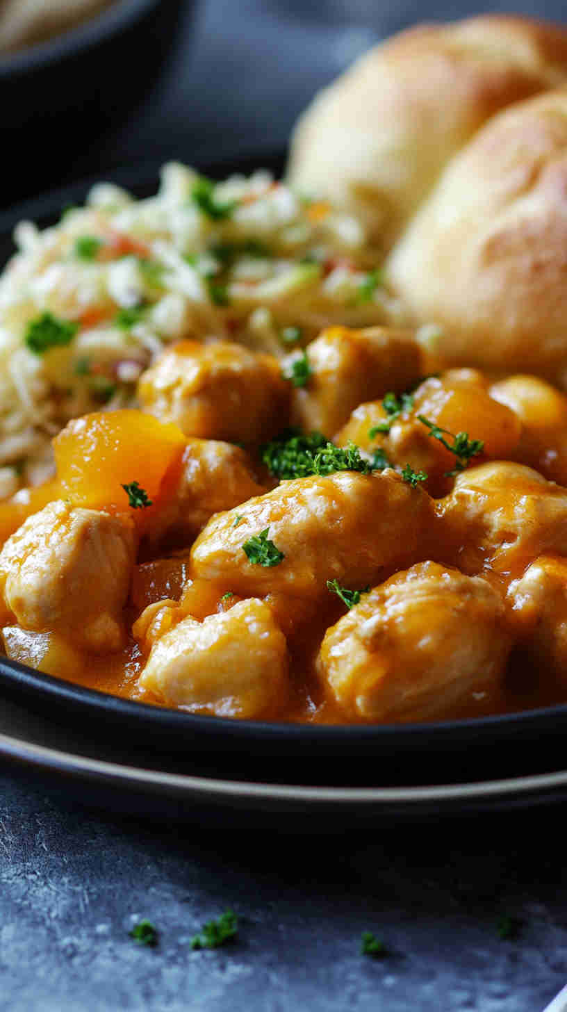 Simple and Delicious Slow Cooker Apricot Chicken