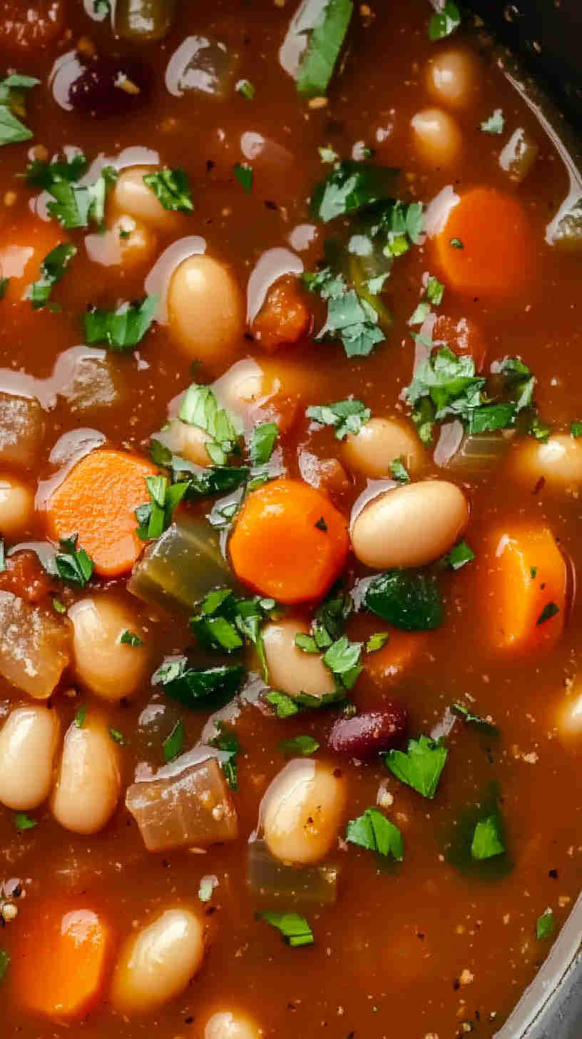 Simple and Savory 15 Bean Soup in the Crock Pot