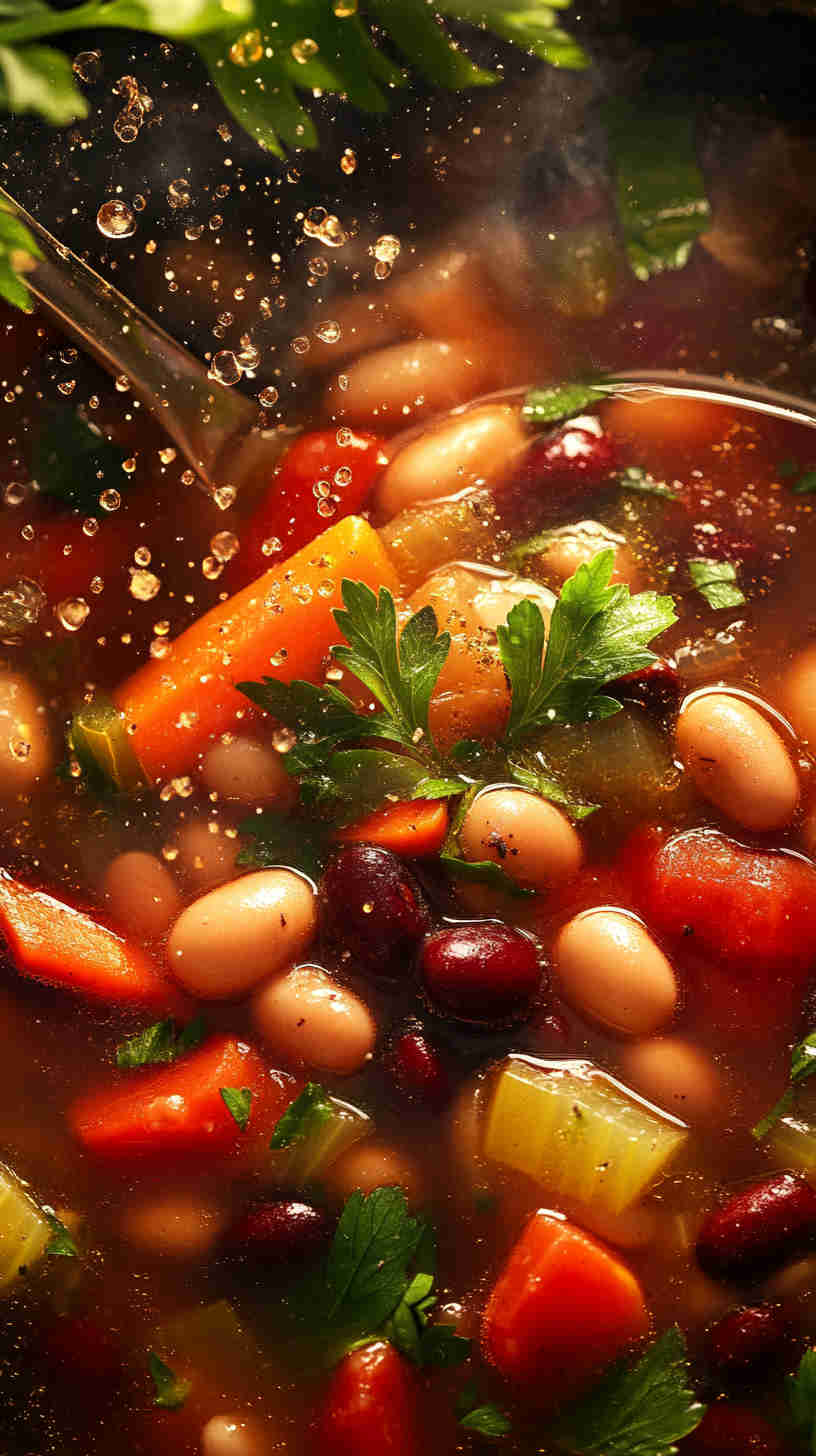 Simple and Savory 15 Bean Soup in the Crock Pot