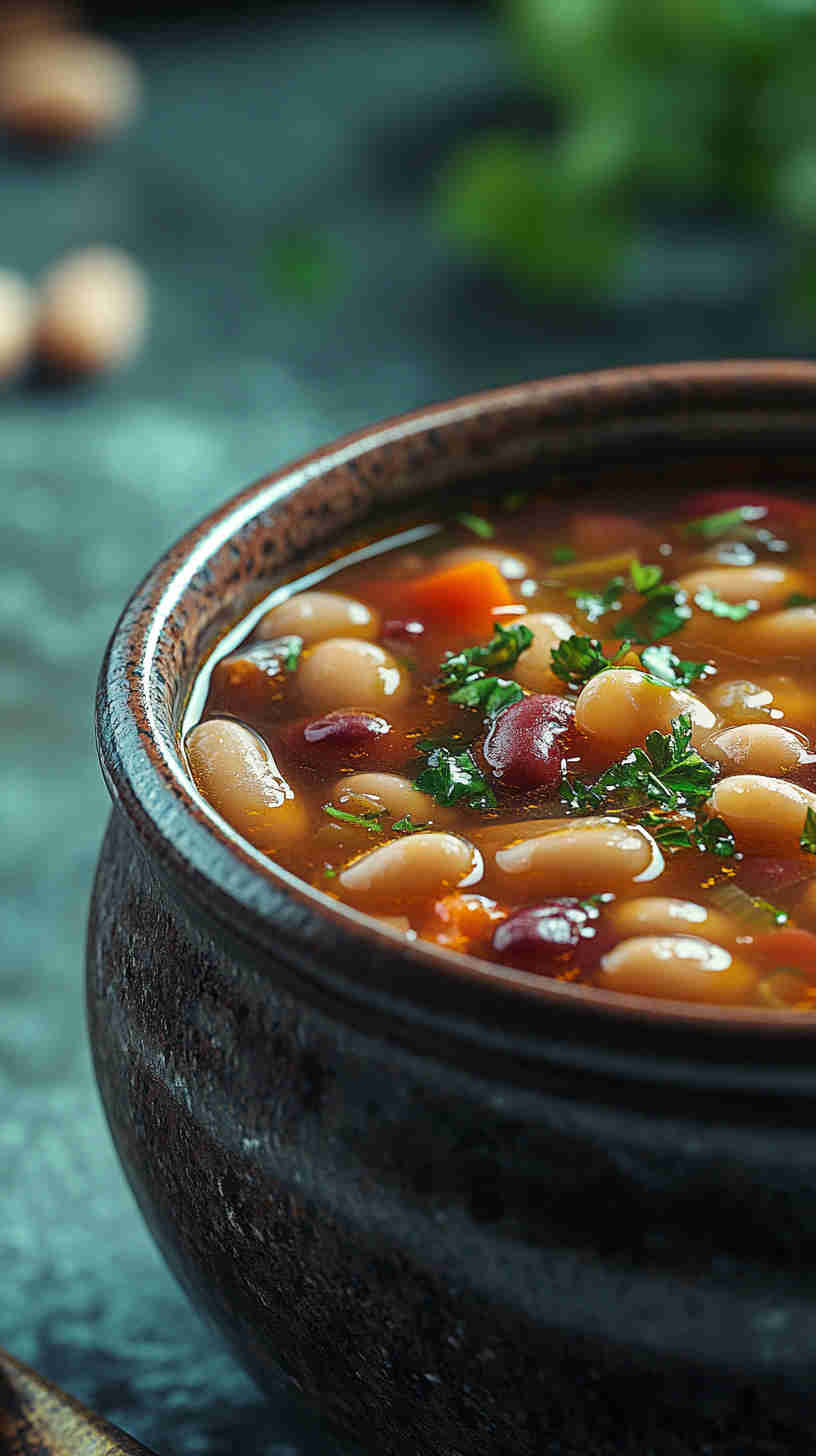 Simple and Savory 15 Bean Soup in the Crock Pot