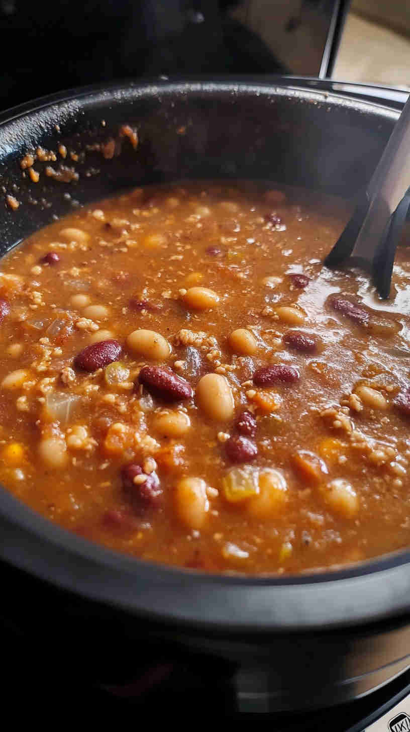 Simple and Savory 15 Bean Soup in the Crock Pot