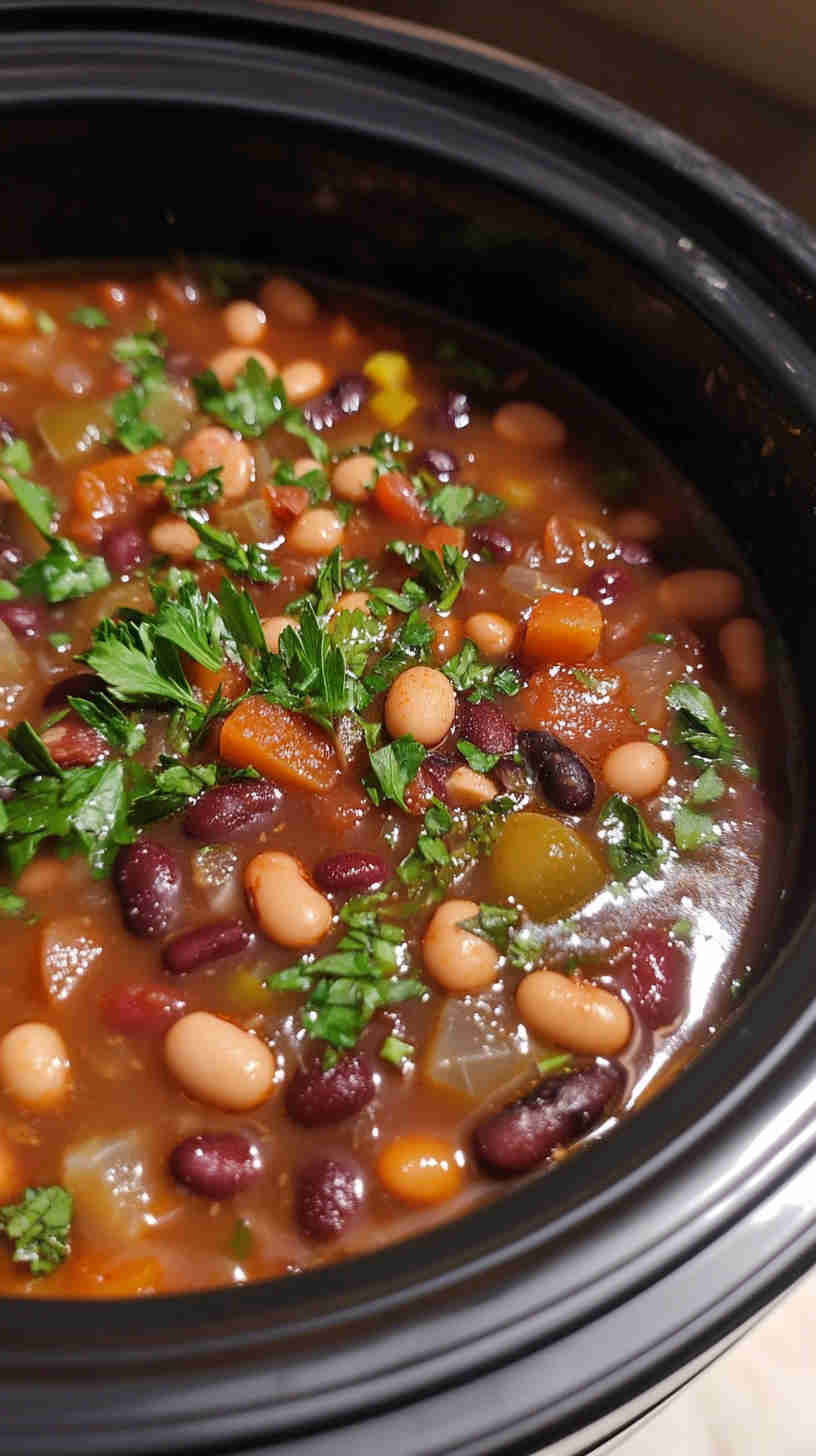 Simple and Savory 15 Bean Soup in the Crock Pot