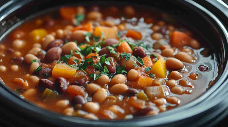 Simple and Savory 15 Bean Soup in the Crock Pot