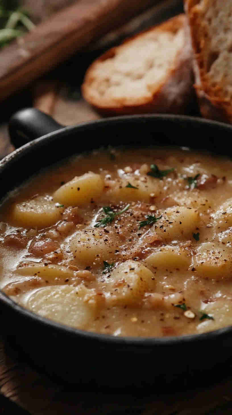 Simple and Savory Crockpot Potato Soup