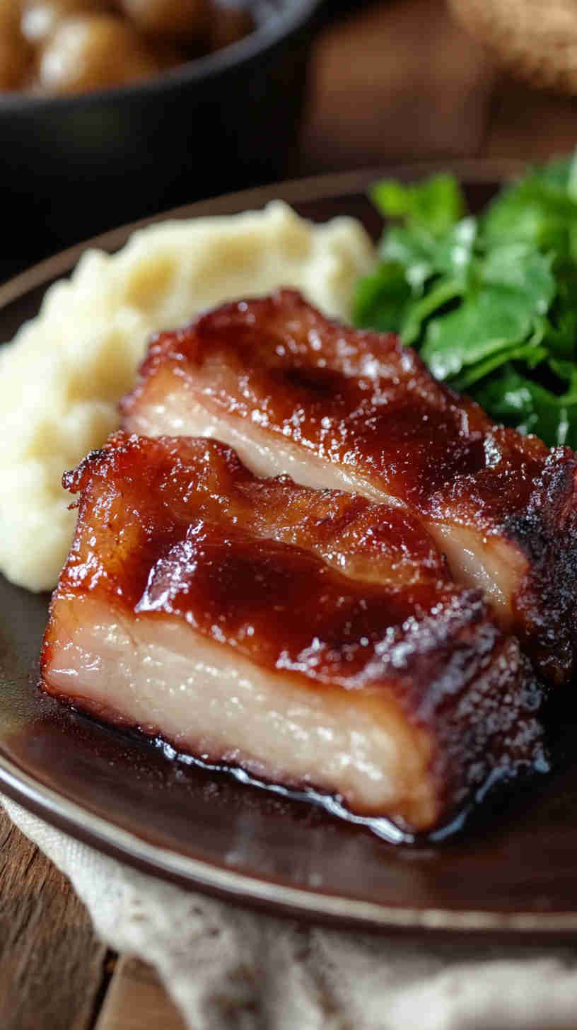 Slow Cooked BBQ Pork Belly