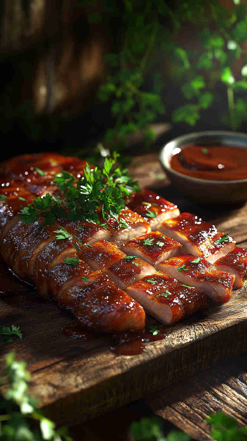 Slow Cooked BBQ Pork Belly