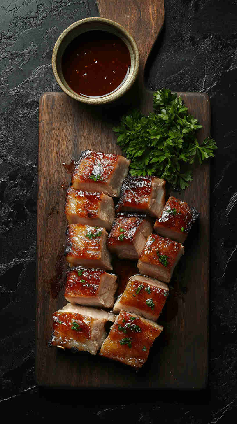 Slow Cooked BBQ Pork Belly