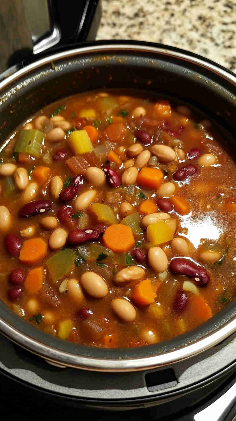 Slow Cooker 15 Bean Soup Perfect for Any Meal