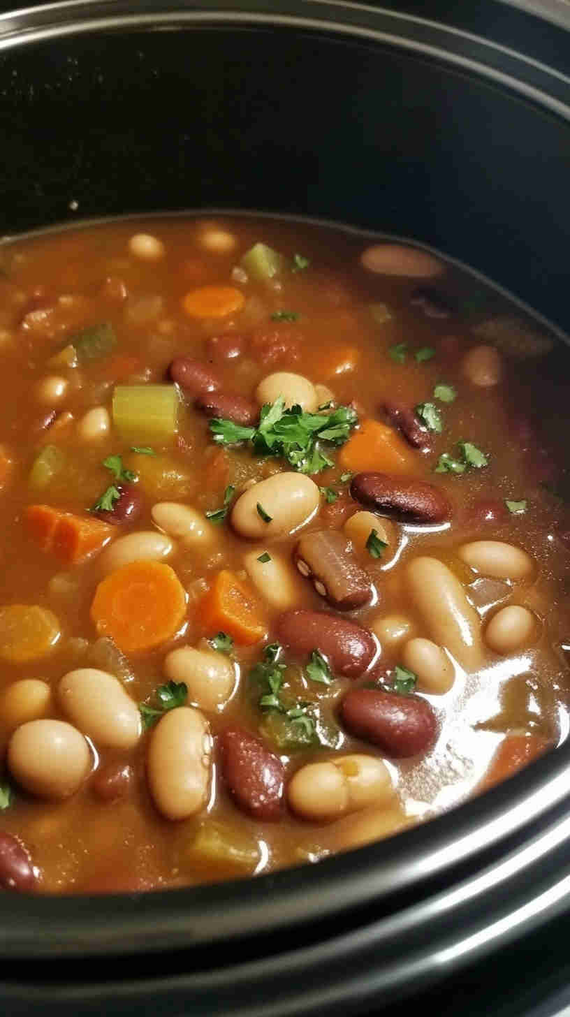 Slow Cooker 15 Bean Soup Perfect for Any Meal