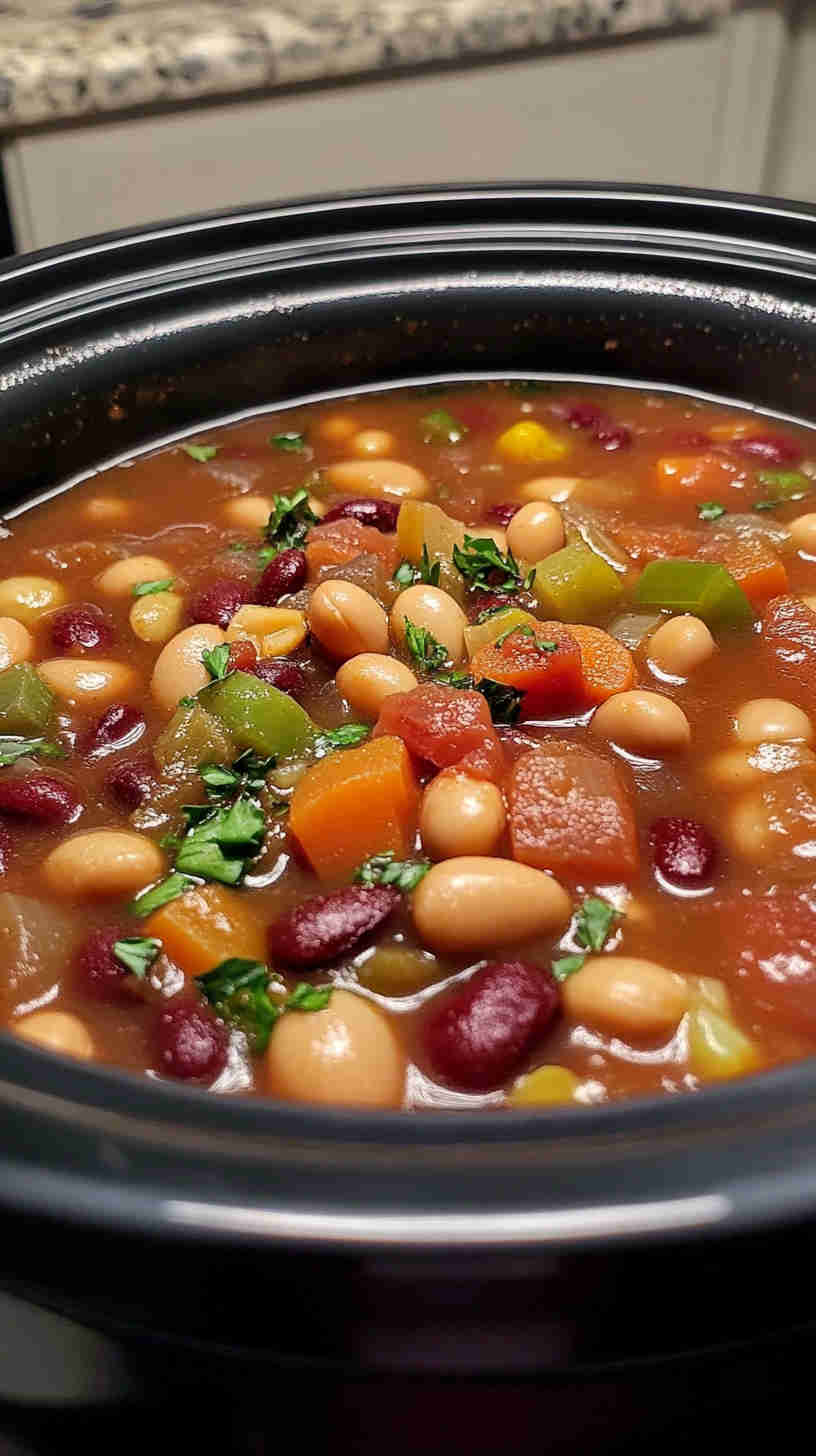 Slow Cooker 15 Bean Soup for Busy Days