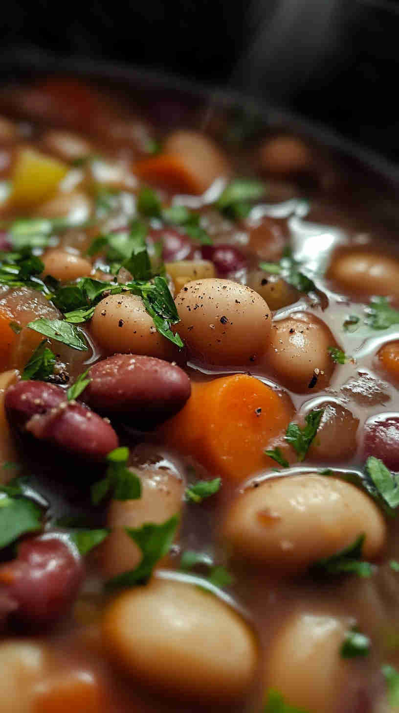 Slow Cooker 15 Bean Soup for Busy Days