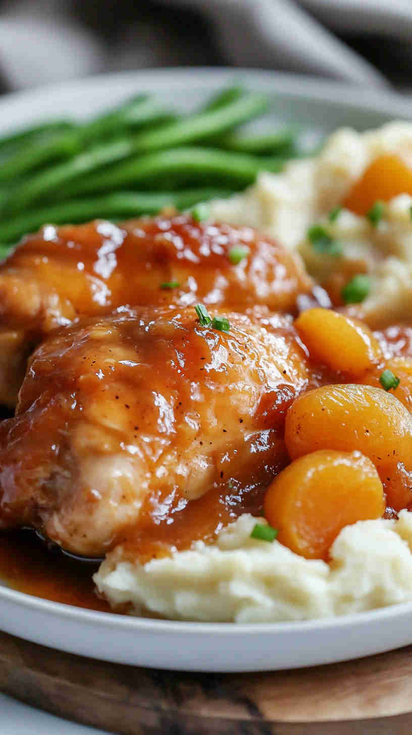 Slow Cooker Apricot Chicken Delight