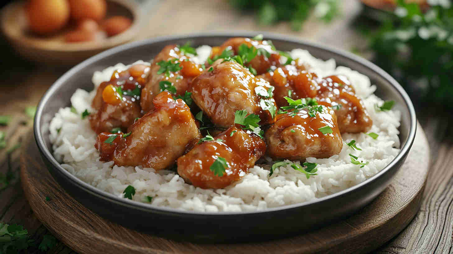 Slow Cooker Apricot Chicken Delight