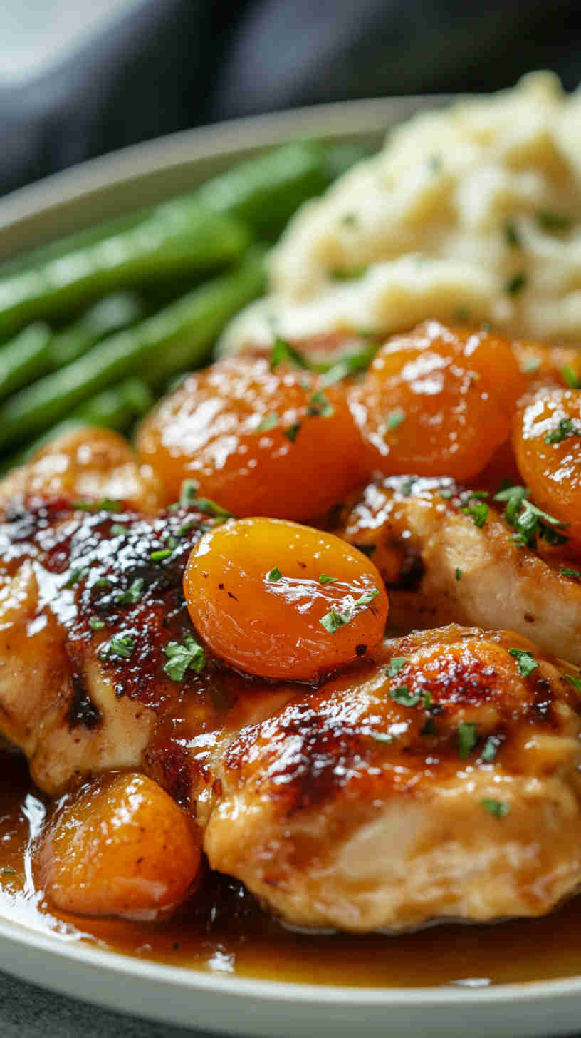 Slow Cooker Apricot Chicken Delight