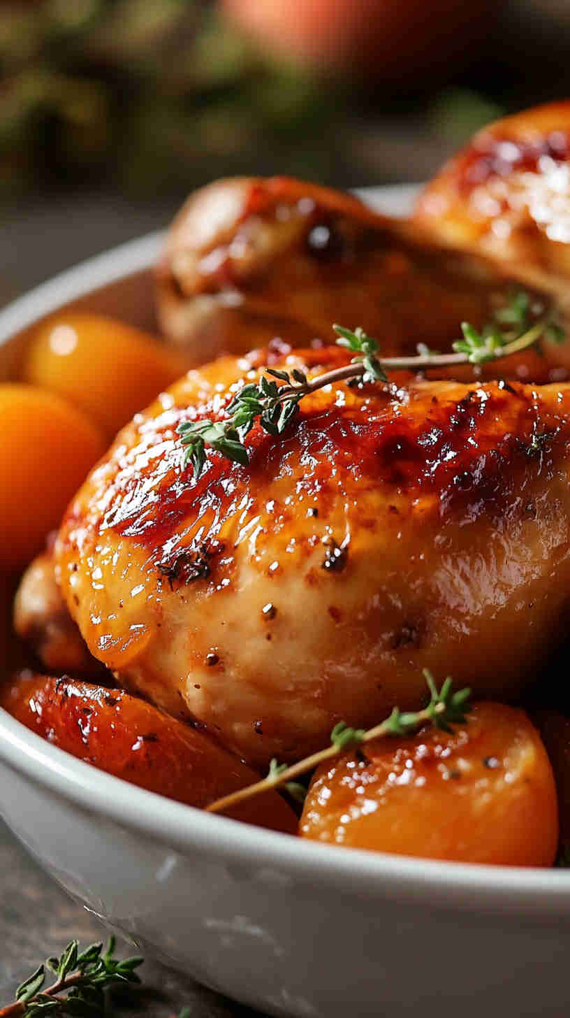 Slow Cooker Apricot Chicken with Vegetables