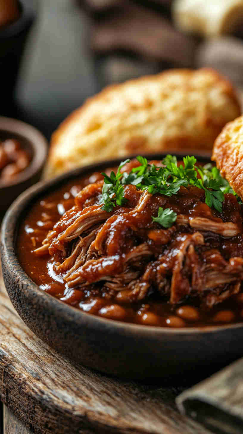 Slow Cooker BBQ Pulled Chicken