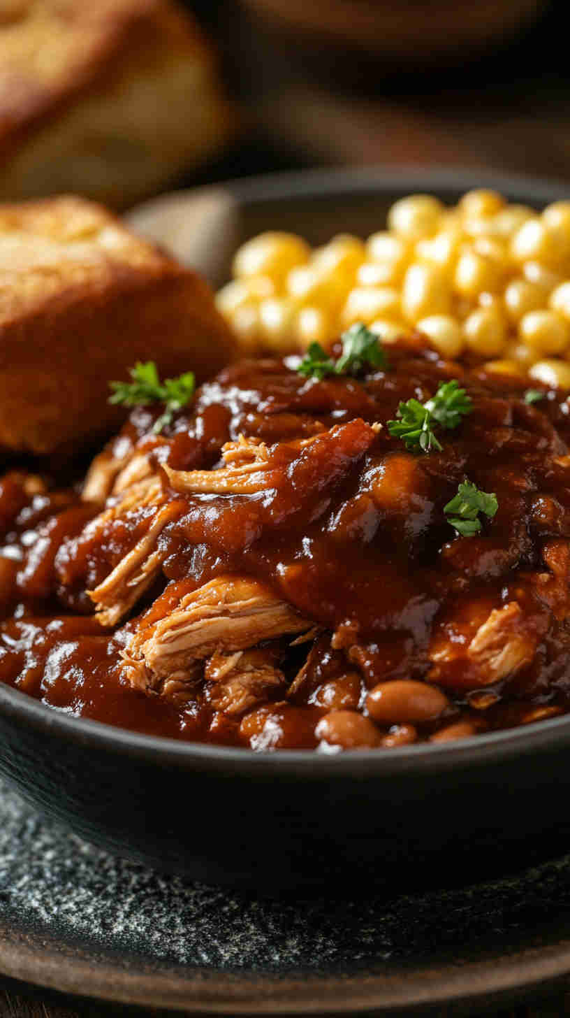 Slow Cooker BBQ Pulled Chicken