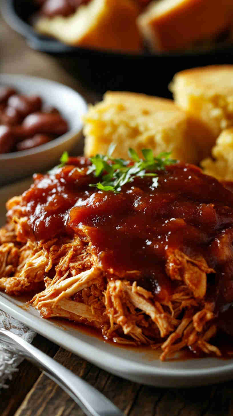 Slow Cooker BBQ Pulled Chicken