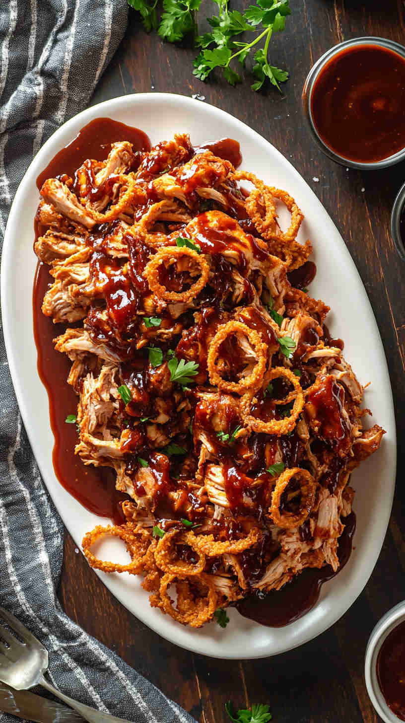 Slow Cooker BBQ Pulled Chicken