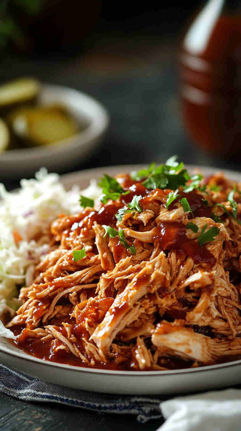 Slow Cooker BBQ Pulled Chicken