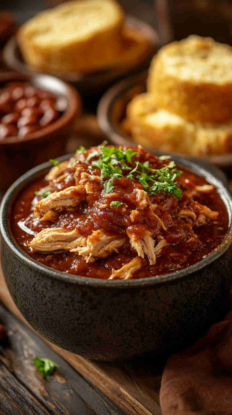 Slow Cooker BBQ Pulled Chicken