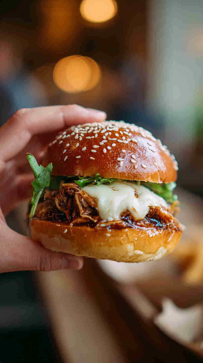 Slow Cooker BBQ Pulled Jackfruit Sliders