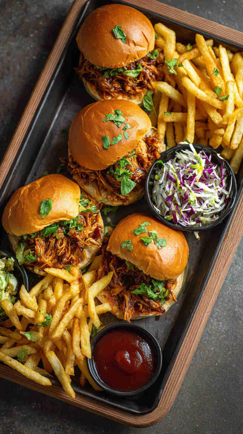 Slow Cooker BBQ Pulled Jackfruit Sliders